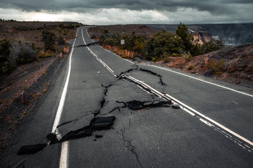 Buckling Roads in Utah
