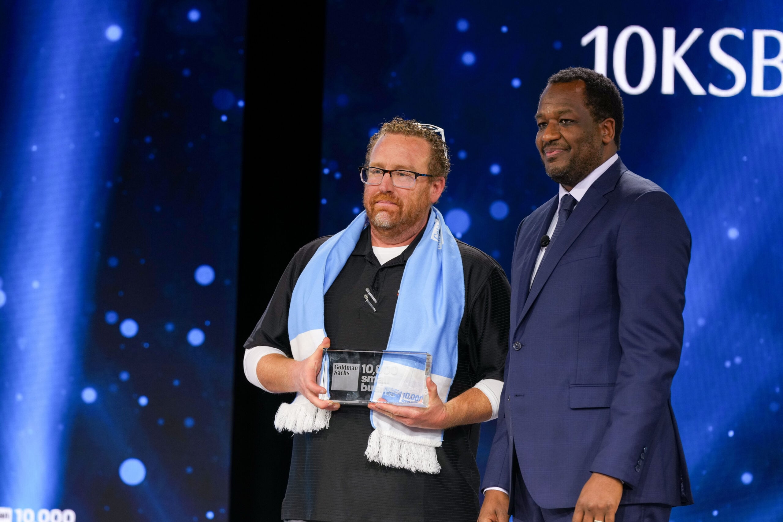 Barney Boynton of Go Pave Utah Receives the “10KSB Champion” Award at the 2025 Goldman Sachs 10,000 Small Businesses Summit