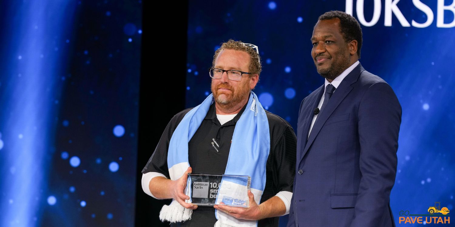 Barney Boynton of Go Pave Utah Receives the &ldquo;10KSB Champion&rdquo; Award at the 2025 Goldman Sachs 10,000 Small Businesses Summit